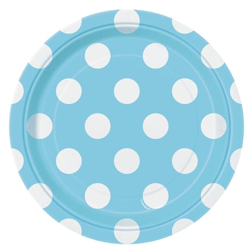 Blue Dots plato 7 cm