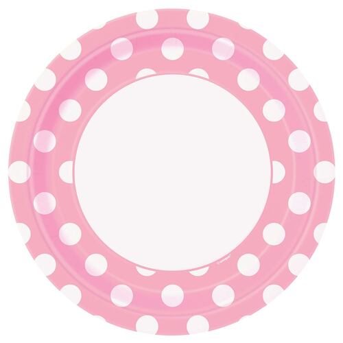 Pink Dots plato 9 cm