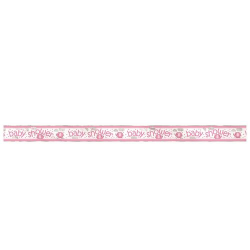 Baby Umbrella Pink Foil banner