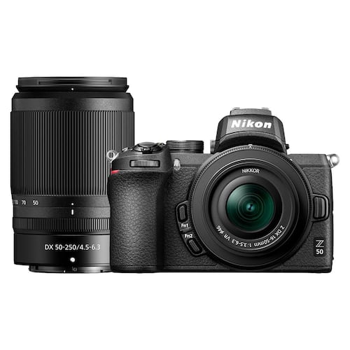 Cámara Nikon Z50 16-50 y 50-250 mm F/4