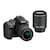 Cámara Fotográfica Nikon DSLR D3400 WLK Doble Lente, AF-P 18-55MM NVR + AF-S 55-200MM  VR