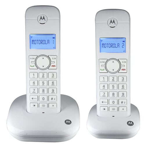 Teléfonos de Casa Dúo Blanco Motorola