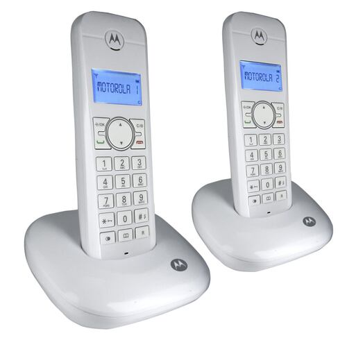 Teléfonos de Casa Dúo Blanco Motorola
