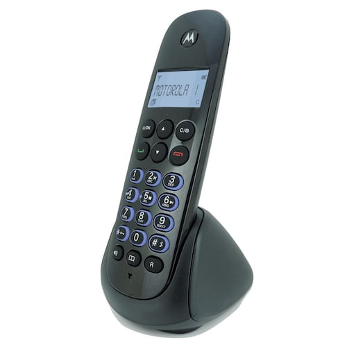 Teléfonos de Casa Sencillo Negro Motorola