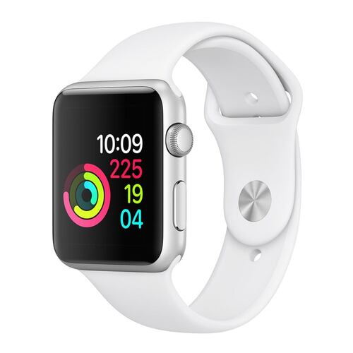 Apple Watch Serie 1 38MM Silver Aluminium Banda Deportiva Blanca