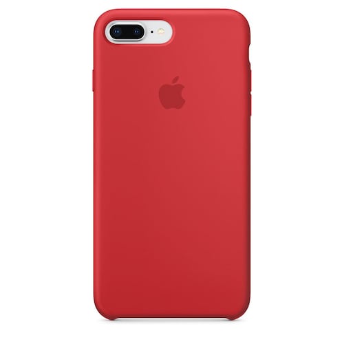 Funda Apple iPhone 8+ Roja Silicón
