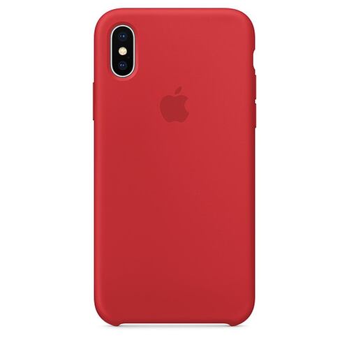Funda Apple iPhone X Roja Silicón