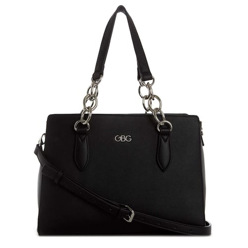 Bolso G By Guess Sanchez satchel  negro