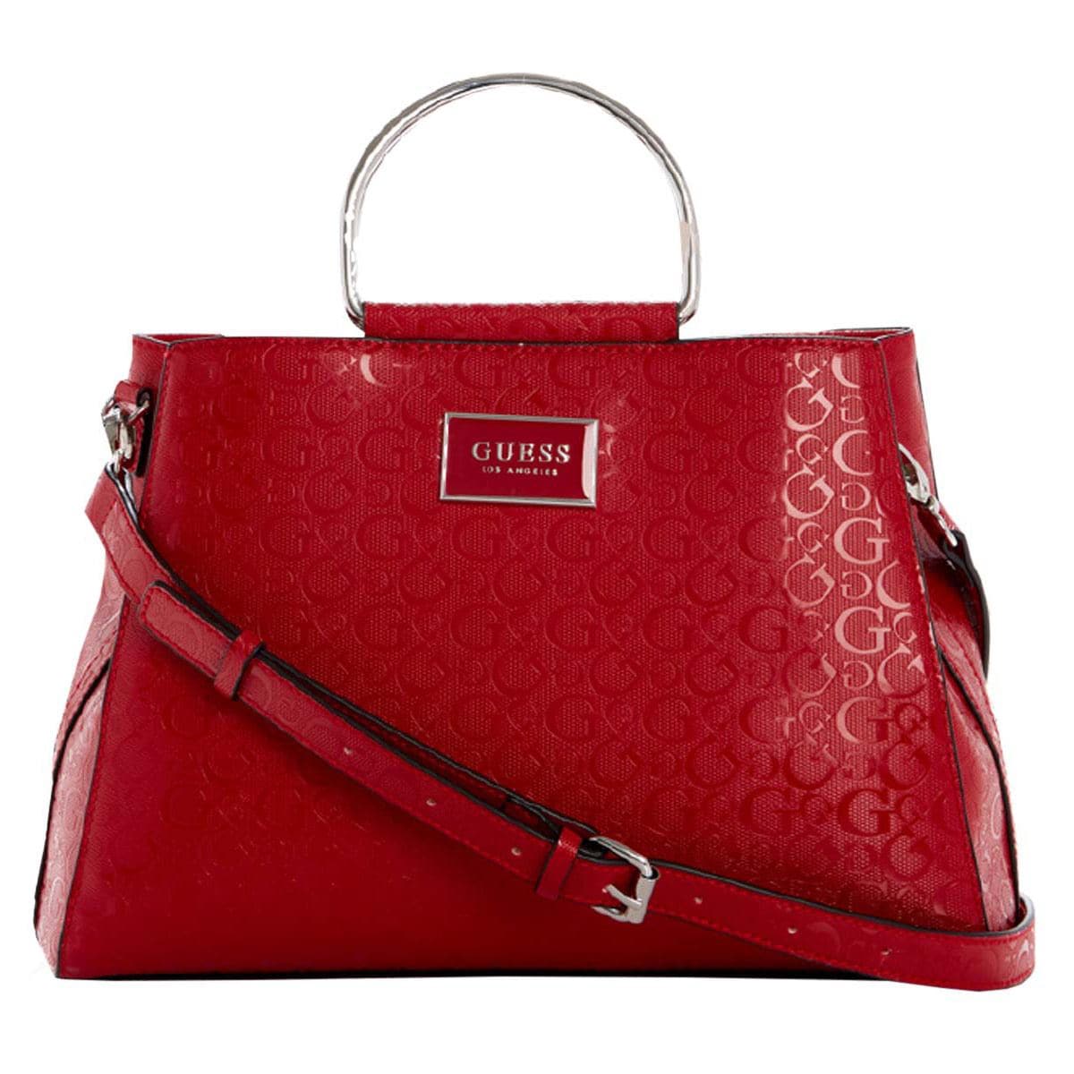Bolsa Guess satchel roja