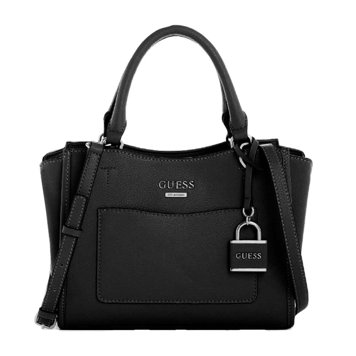 Bolsa Satchel negra Guess