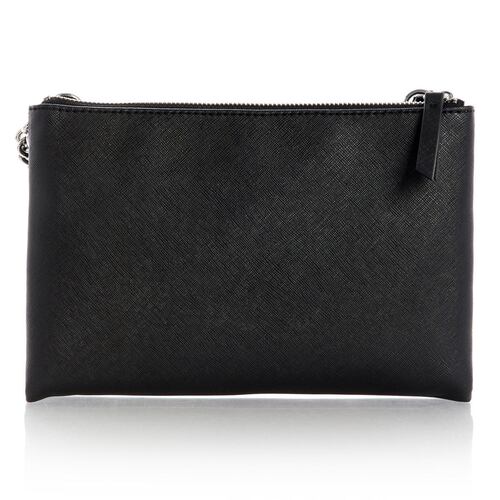 Bolsa Guess Factory Kalei Mini Dbl Zip crossbody negro Sf806176