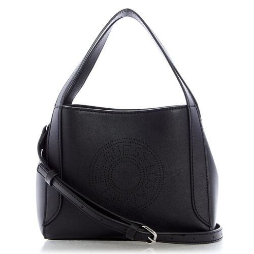 Bolsa Guess Factory hutchinson small satchel negro LE821605