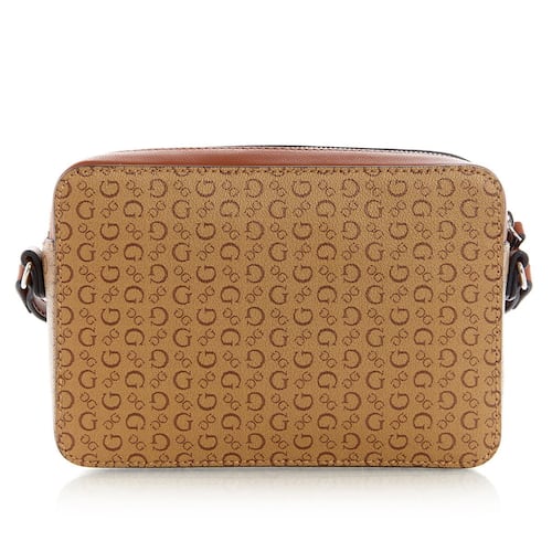 Bolsa Guess Factory kalei mini camera crossbody café SV806179