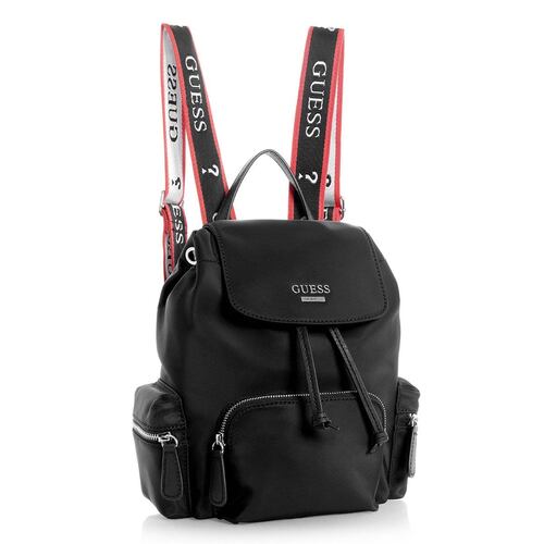Mochila Guess factory estilo backpack color negro modelo nl852132