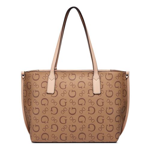 Bolsa guess factory estilo carryall en color café medio modelo bb860623-moc