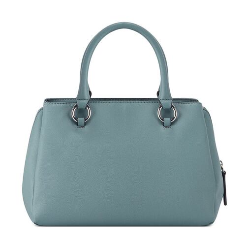 Bolsa Guess Factory Estilo Satchel En Color Azul Medio Modelo Vy871106-Ste