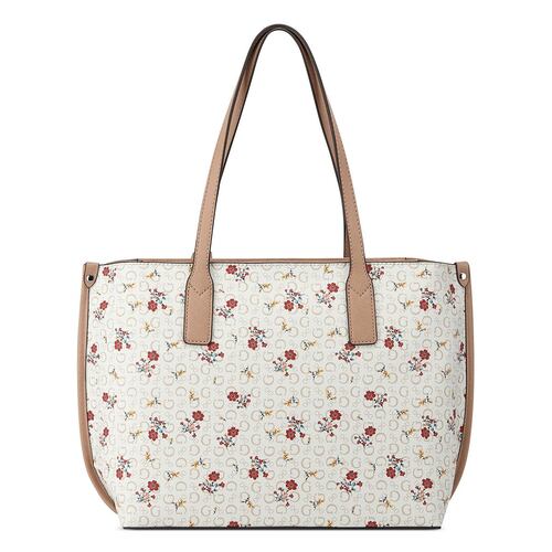 Bolsa Guess Factory Estilo Carryall En Color Blanco Multi Modelo