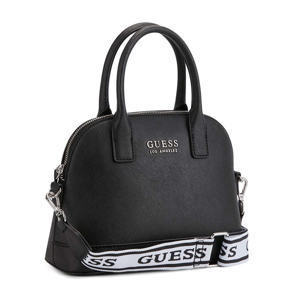 Bolsa guess discount negra con blanco