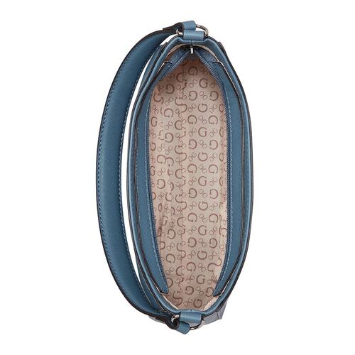 Bolsa Guess Factory Estilo Crossbody En Color Azul Modelo Sf885921-Den