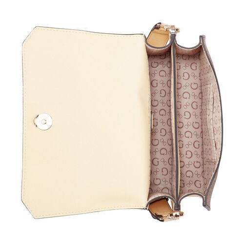 Bolsa Guess Factory Estilo Crossbody En Color Café Multi Modelo Sg885078-Khm