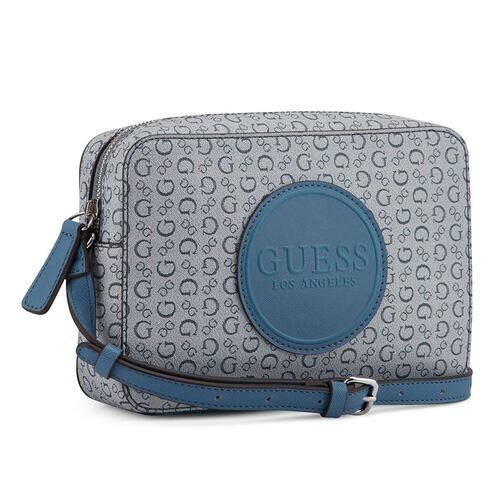 Bolsa Guess Factory Estilo Crossbody En Color Azul Modelo Sv872469-Den