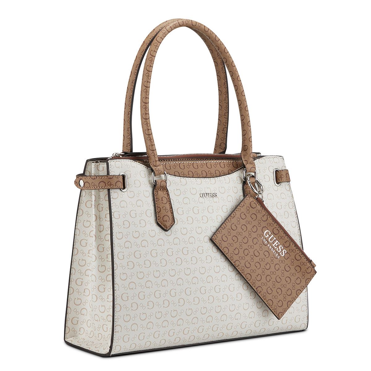 Guess Bolsa Cafe Mediana Bolsa Para Mujer Color Cafe Bolsos Cafes