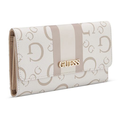 Cartera Slg Cluth en color beige Guess Factory