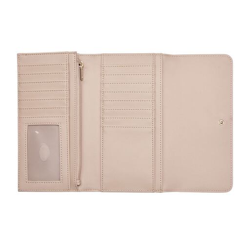 Cartera Slg Cluth en color beige Guess Factory