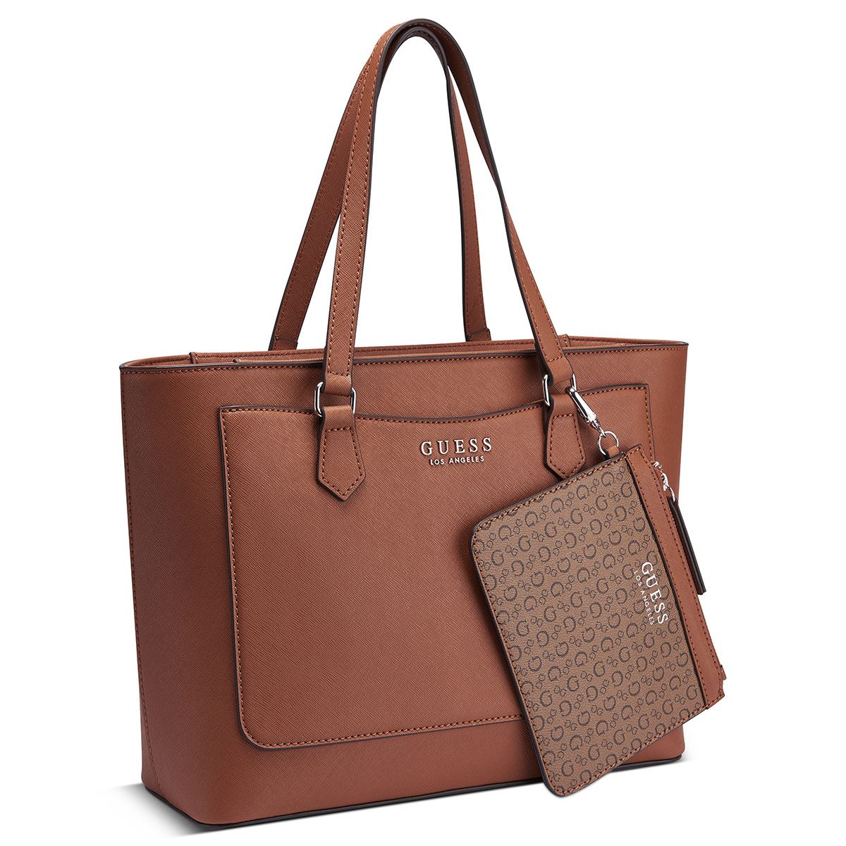 Bolsa Guess Factory Tote en color Caf Claro