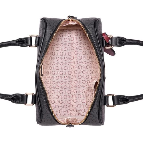 Bolsa Guess Factory Satchel en color Negro