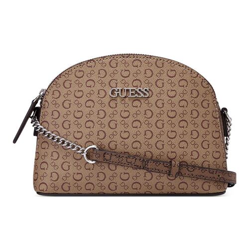 Bolsa Guess Factory Crossbody en color Café