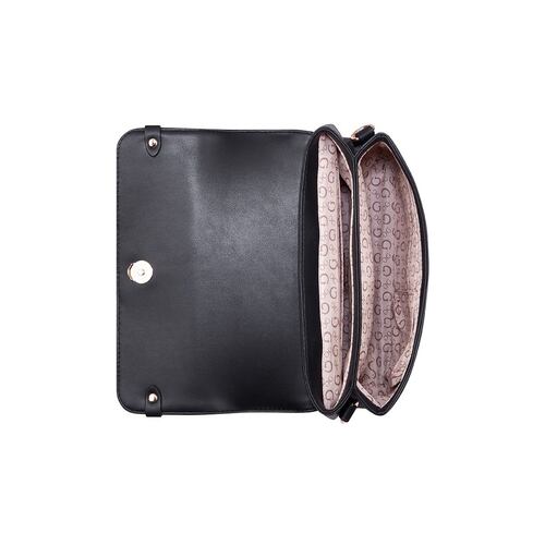 Bolsa crossbody en color negro Guess Factory