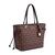 Bolsa carryall en color café Guess Factory