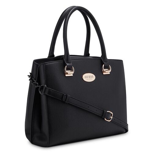 Bolso Satchel Guess Factory Negro para Mujer
