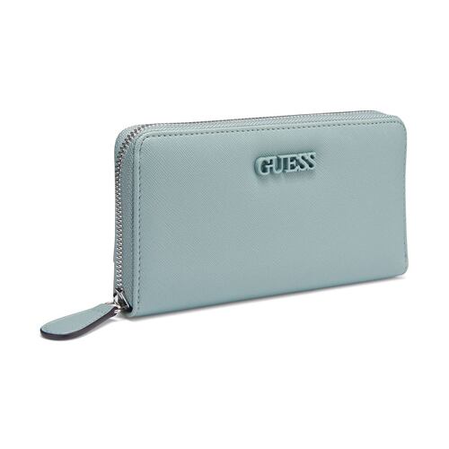 Cartera Medium Zip Aound Guess Factory Azul para Mujer