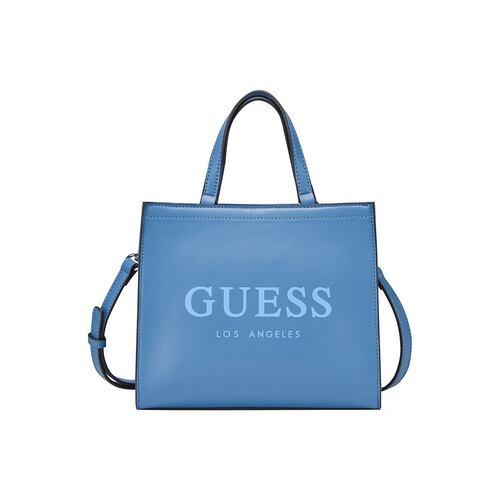 Bolsa mini tote en color azul Guess Factory