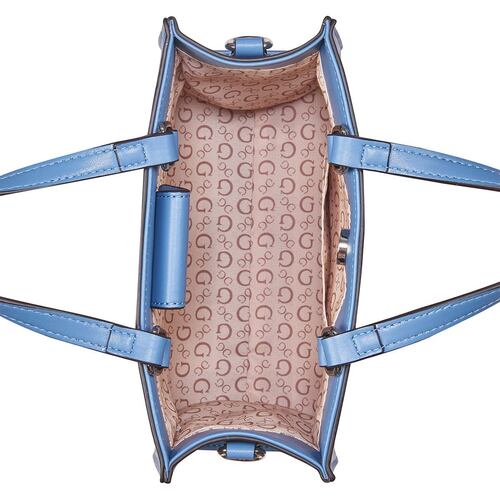 Bolsa mini tote en color azul Guess Factory