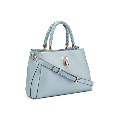 Bolsa satchel en color azul Guess Factory