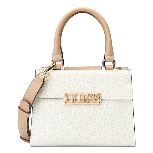 Bolso Satchel Blanco Guess Factory para Mujer