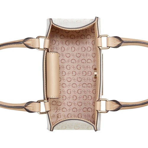 Bolso Satchel Blanco Guess Factory para Mujer