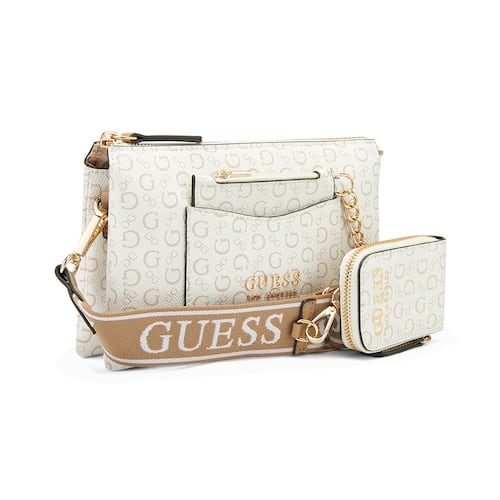 Bolso Crossbody Blanco Guess Factory para Mujer