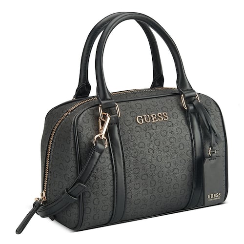 Bolso Satchel Negro Guess Factory para Mujer