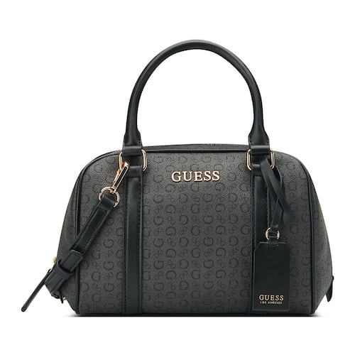 Bolso Satchel Negro Guess Factory para Mujer