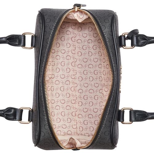 Bolso Satchel Negro Guess Factory para Mujer