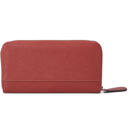 Cartera Zip Guess Factory Roja para Mujer