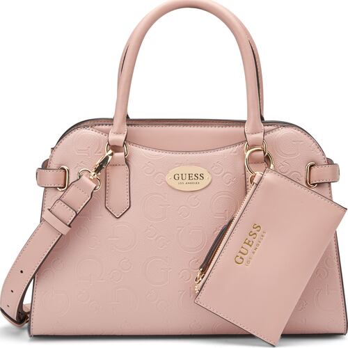 Bolso Satchel Guess Factory Rosa para Mujer