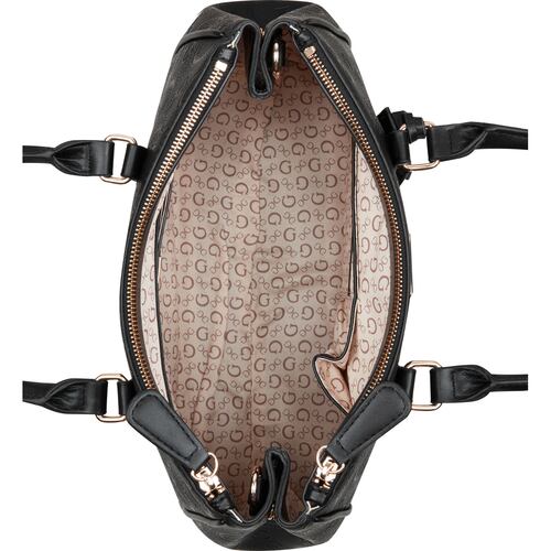 Bolso Satchel Guess Factory Negro para Mujer