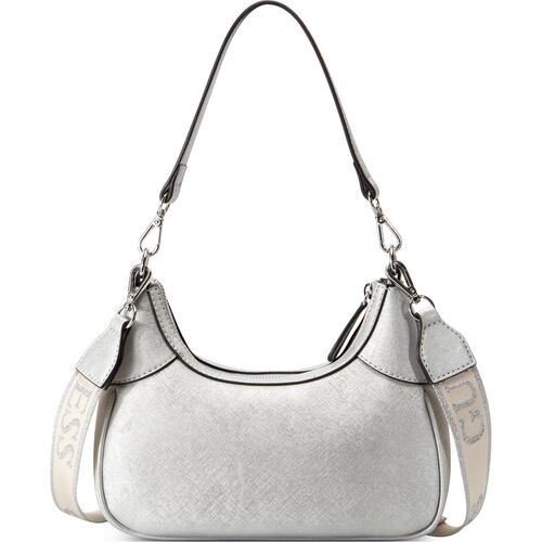 Bolso Topzip Guess Factory Plateada para Mujer
