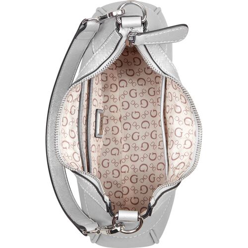 Bolso Topzip Guess Factory Plateada para Mujer