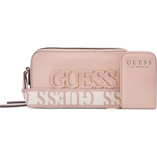Bolso Crossbody Guess Rosa Claro para Mujer